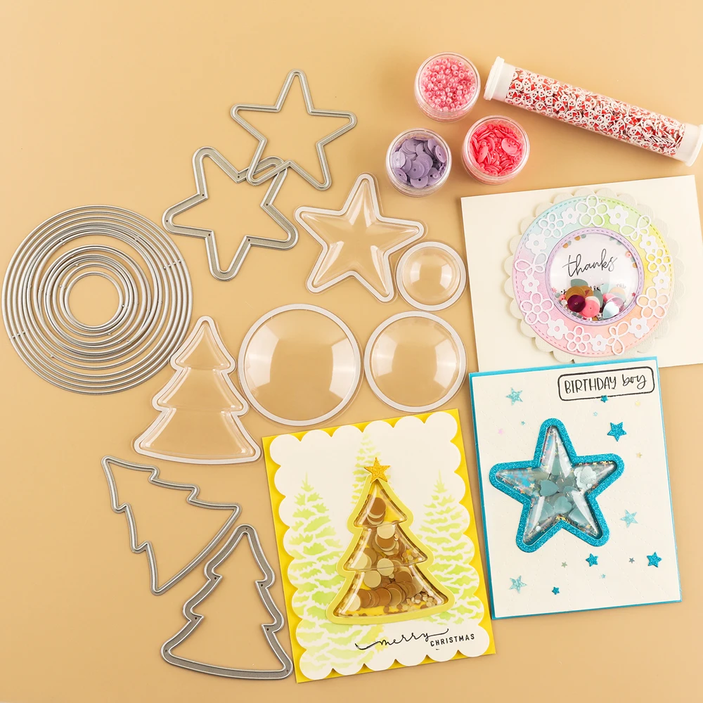 Dimensional Shaker Domes Stars Circles Trees Cutting Dies for Shaker Cards Making Project Shaker Window Blister 2022 Hot Sale
Dimensional Shaker Domes Stars Circles Trees Cutting Dies for Shaker Cards Making Project Shaker Window Blister 2022 Hot Sale