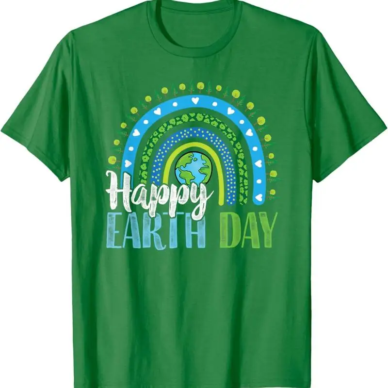Радужная футболка в стиле бохо с Днем Земли
Радужная футболка в стиле бохо с Днем Земли
