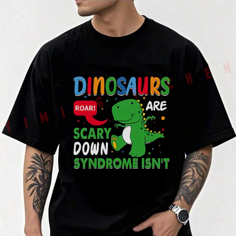 Dinosaurs Are Scary Down Syndrome Isn't Motorcycle T-Shirt Men Cotton O-neck Short Sleeve TShirt Fashion Tops Tee
Dinosaurs Are Scary Down Syndrome Isn't Motorcycle T-Shirt Men Cotton O-neck Short Sleeve TShirt Fashion Tops Tee