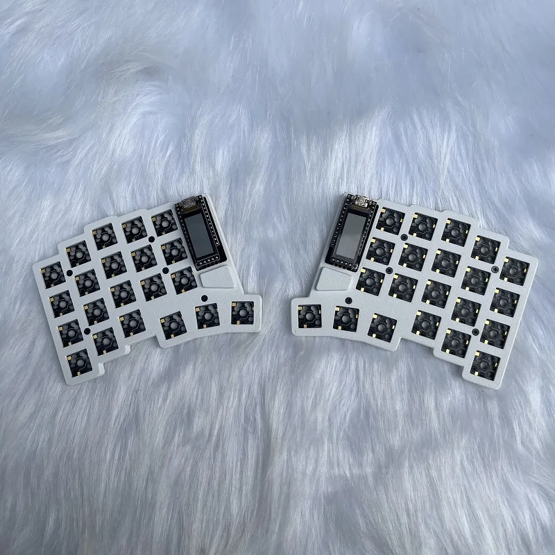 40% Low Profile Split Keyboard Bluetooth Hot Swappable Nice! View Screen ZMK Low Axis Mechanical Keyboard Suitable for Choc V1
40% Low Profile Split Keyboard Bluetooth Hot Swappable Nice! View Screen ZMK Low Axis Mechanical Keyboard Suitable for Choc V1