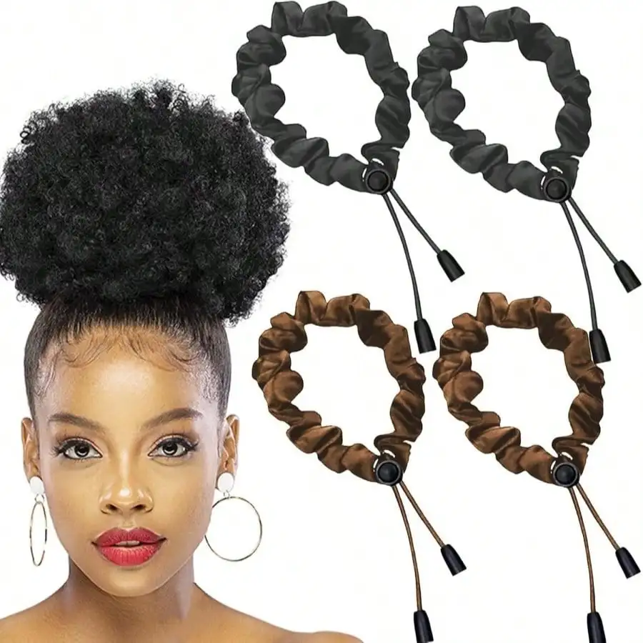 6 Pcs Black Adjust Afro Puff Hair Tie, Adjustable Hair Ties, Thick Black Hair Band, Silk Soft Ponytail Holders, Perfect For Medium Hair To Thick Thin Hair, Heavy And Curly Hair (Deep Black)
6 Pcs Black Adjust Afro Puff Hair Tie, Adjustable Hair Ties, Thick Black Hair Band, Silk Soft Ponytail Holders, Perfect For Medium Hair To Thick Thin Hair, Heavy And Curly Hair (Deep Black)