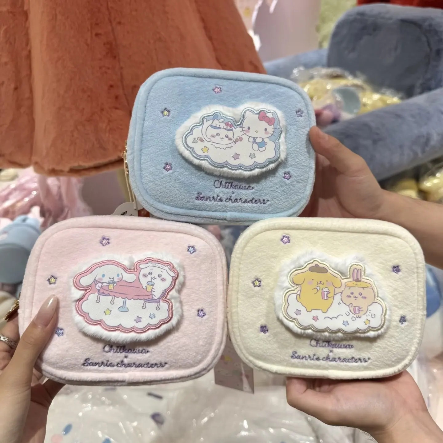 Chiikawa x Sanrio Characters Collaboration Square Cosmetic Pouch Cute Soft Makeup Bag Zipper Travel Toiletry
Chiikawa x Sanrio Characters Collaboration Square Cosmetic Pouch Cute Soft Makeup Bag Zipper Travel Toiletry