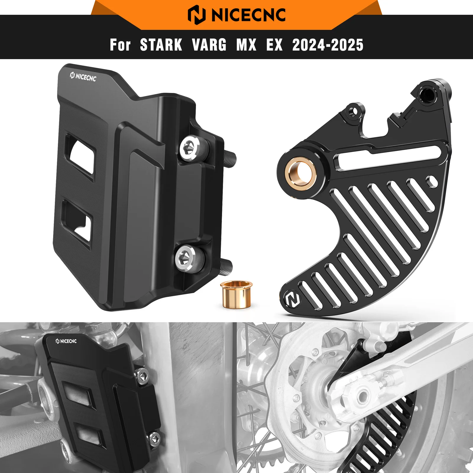 NICECNC For Stark Varg EX Stark Varg MX 2024 2025 2026 Electric Dirt Bike Rear Brake Disc Guard & Brake Master Cylinder Guard
NICECNC For Stark Varg EX Stark Varg MX 2024 2025 2026 Electric Dirt Bike Rear Brake Disc Guard & Brake Master Cylinder Guard