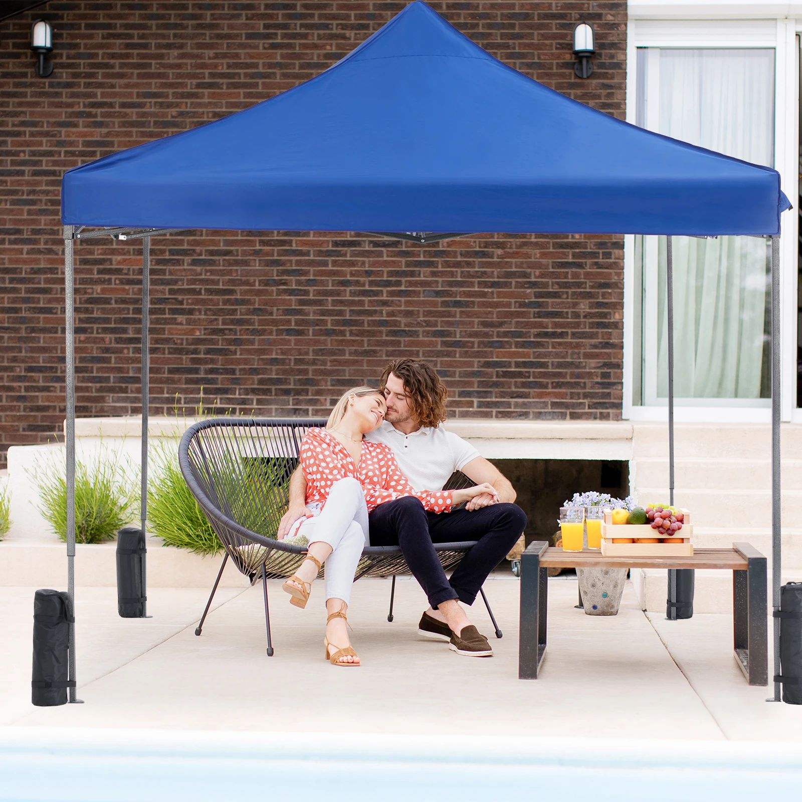 JHK 10x10ft Pop Up Outdoor Canopy Tent Easy Setup Shade Instant Portable Sun Shelter Canopy Tent with Sand Bags for Camping and Commercial Events
JHK 10x10ft Pop Up Outdoor Canopy Tent Easy Setup Shade Instant Portable Sun Shelter Canopy Tent with Sand Bags for Camping and Commercial Events