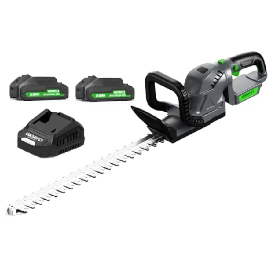 20-дюймовый беспроводной триммер для живой изгороди, электрический ручной триммер с втулкой, вращающаяся на 180 ручкой, 2 аккумулятора и зарядным устройством WHT52
20-дюймовый беспроводной триммер для живой изгороди, электрический ручной триммер с втулкой, вращающаяся на 180 ручкой, 2 аккумулятора и зарядным устройством WHT52