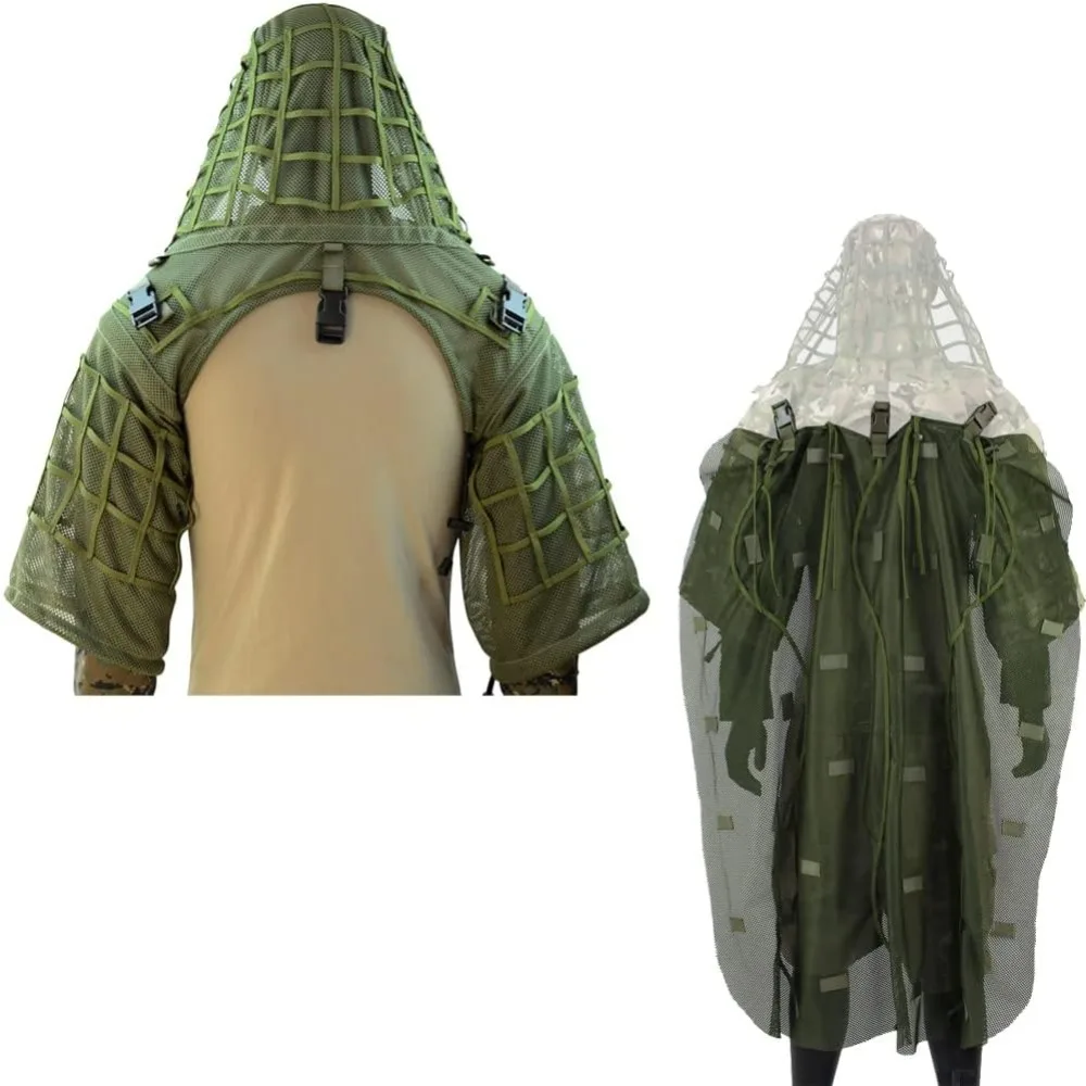 Breathable Mesh Ghillie Suit Foundation/Breathable Mesh Ghillie Cape Army GreenMulti-Purpose ghillie cape Lightweight breathable
Breathable Mesh Ghillie Suit Foundation/Breathable Mesh Ghillie Cape Army GreenMulti-Purpose ghillie cape Lightweight breathable