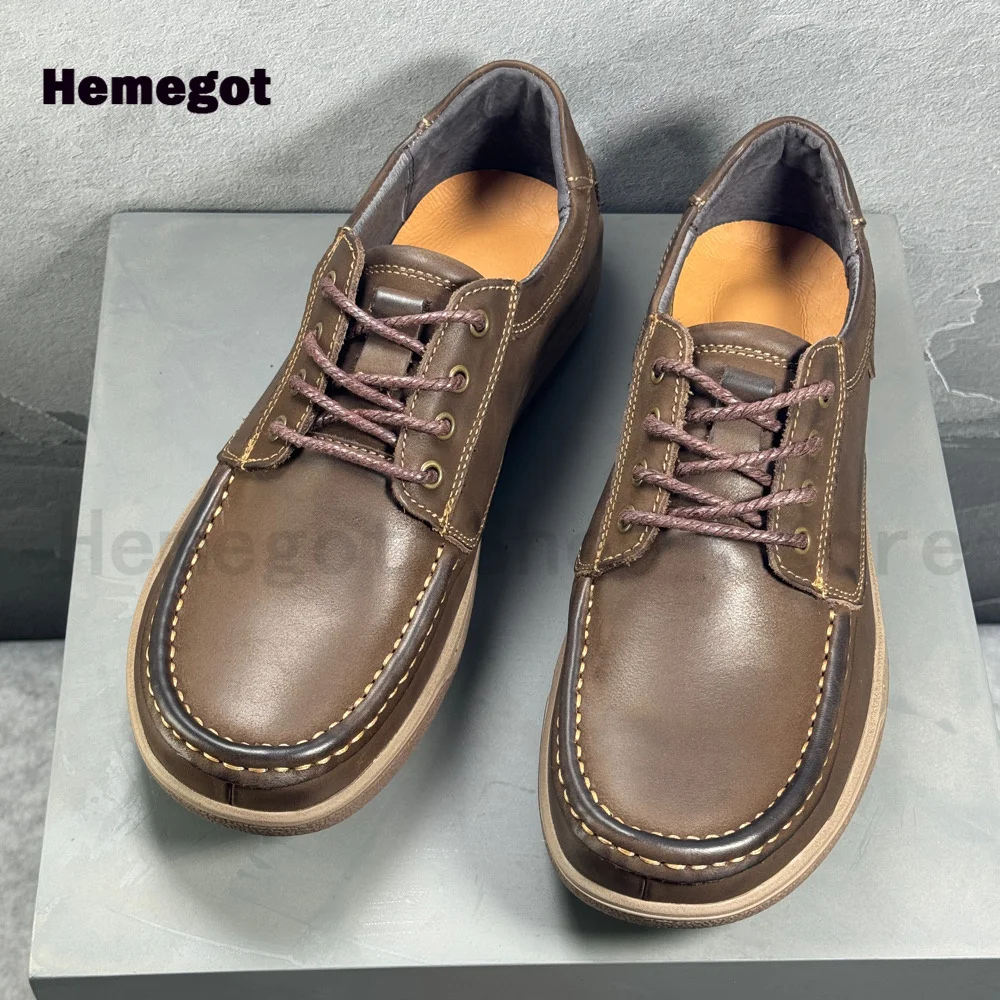 Thick Soled Retro Men's Shoes Cowhide Work Shoes for Men Soft Leather Low Top Lace Up Casual Shoes Outdoor Handmade Men Shoes
Thick Soled Retro Men's Shoes Cowhide Work Shoes for Men Soft Leather Low Top Lace Up Casual Shoes Outdoor Handmade Men Shoes
