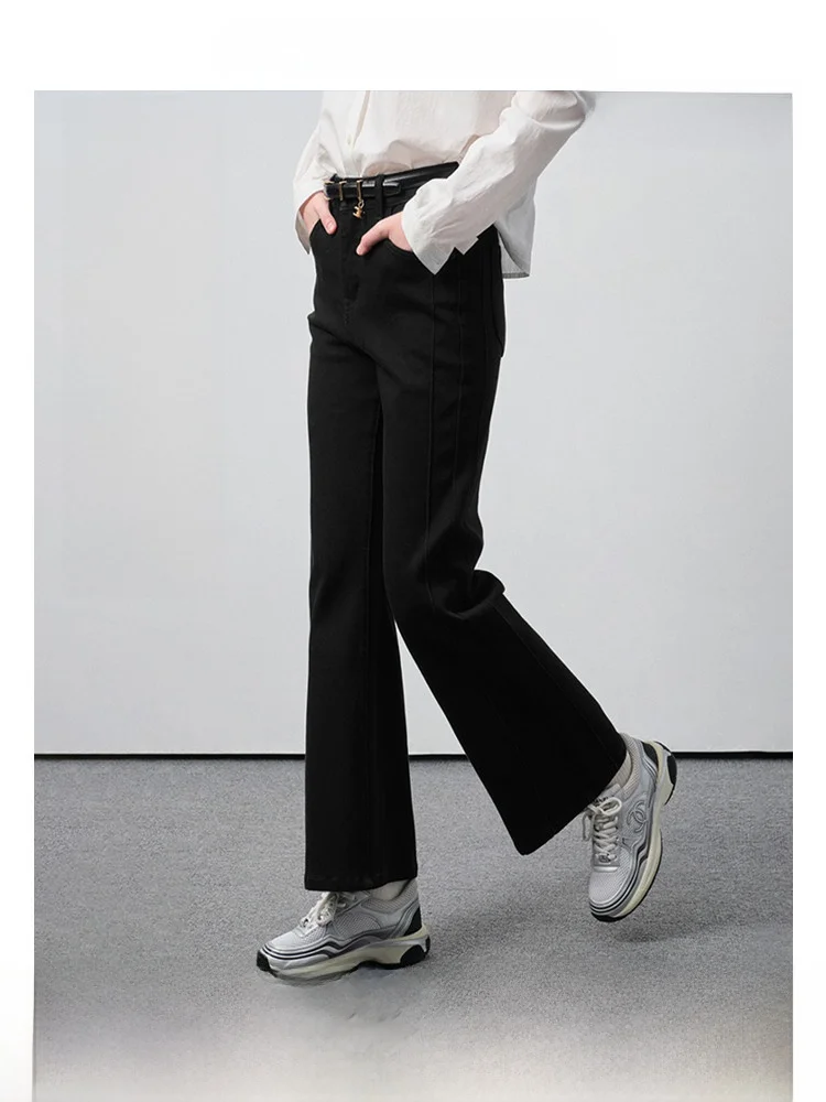 VEGA CHANG Women's Casual Pants High Waist Design Commute Long Trousers Spring 2026 New Style Black Vintage Flared Jeans
VEGA CHANG Women's Casual Pants High Waist Design Commute Long Trousers Spring 2026 New Style Black Vintage Flared Jeans