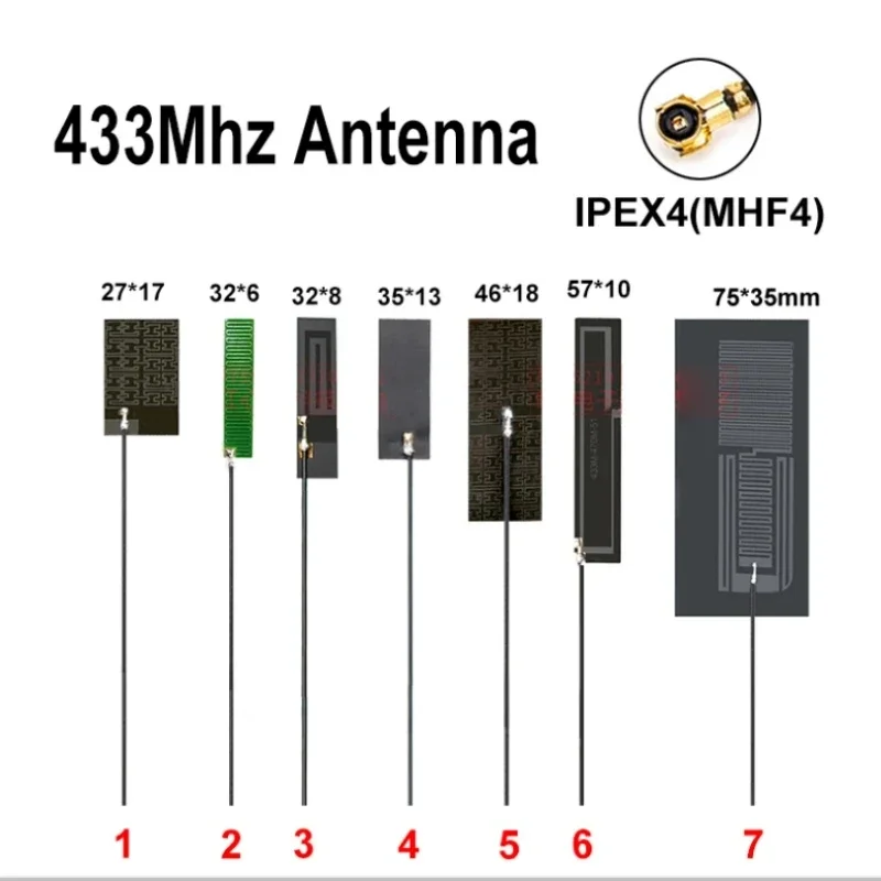 4 шт. антенна Lora 433 МГц 433M Omni FPC антенна MHF4 с высоким коэффициентом усиления, встроенная мягкая антенна, антенна дальнего действия
4 шт. антенна Lora 433 МГц 433M Omni FPC антенна MHF4 с высоким коэффициентом усиления, встроенная мягкая антенна, антенна дальнего действия