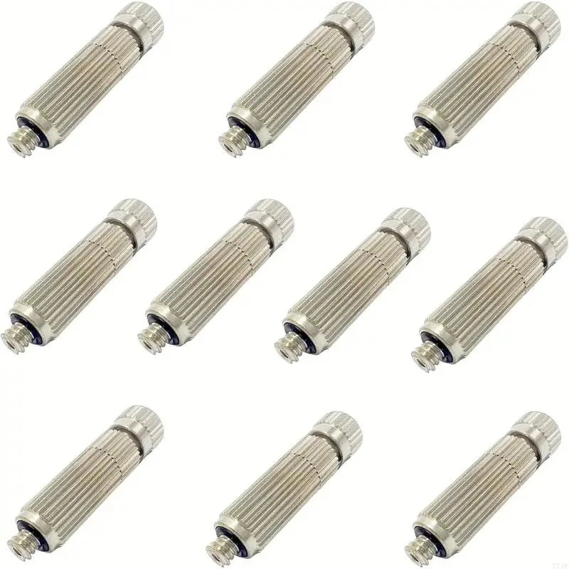 77JF 10 Brass Misting Nozzles 0.4mm Ceramic Hole Anti Drip Durable for Garden Cooling
77JF 10 Brass Misting Nozzles 0.4mm Ceramic Hole Anti Drip Durable for Garden Cooling