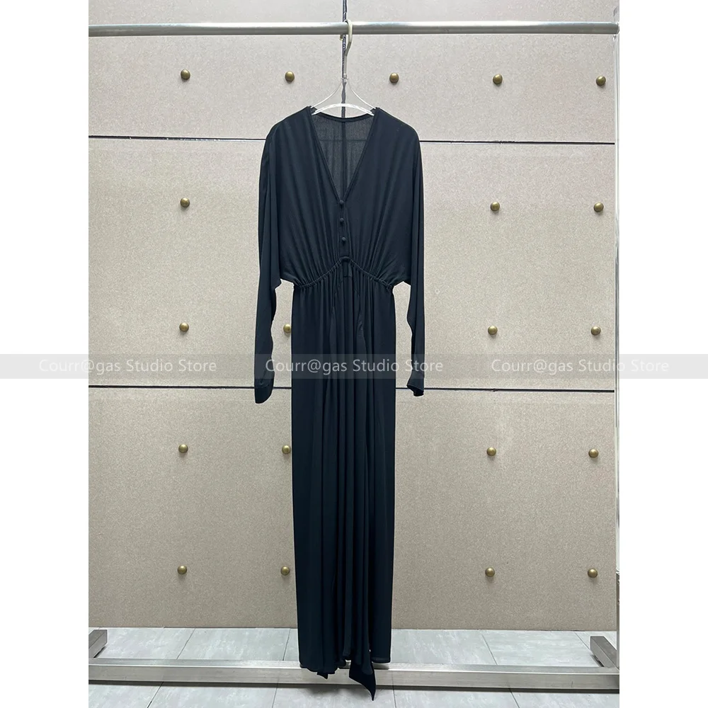 French Elegant Party V-neck Slim Long Sleeve Black Long Dresses Women 24 Spring Summer New Women
French Elegant Party V-neck Slim Long Sleeve Black Long Dresses Women 24 Spring Summer New Women