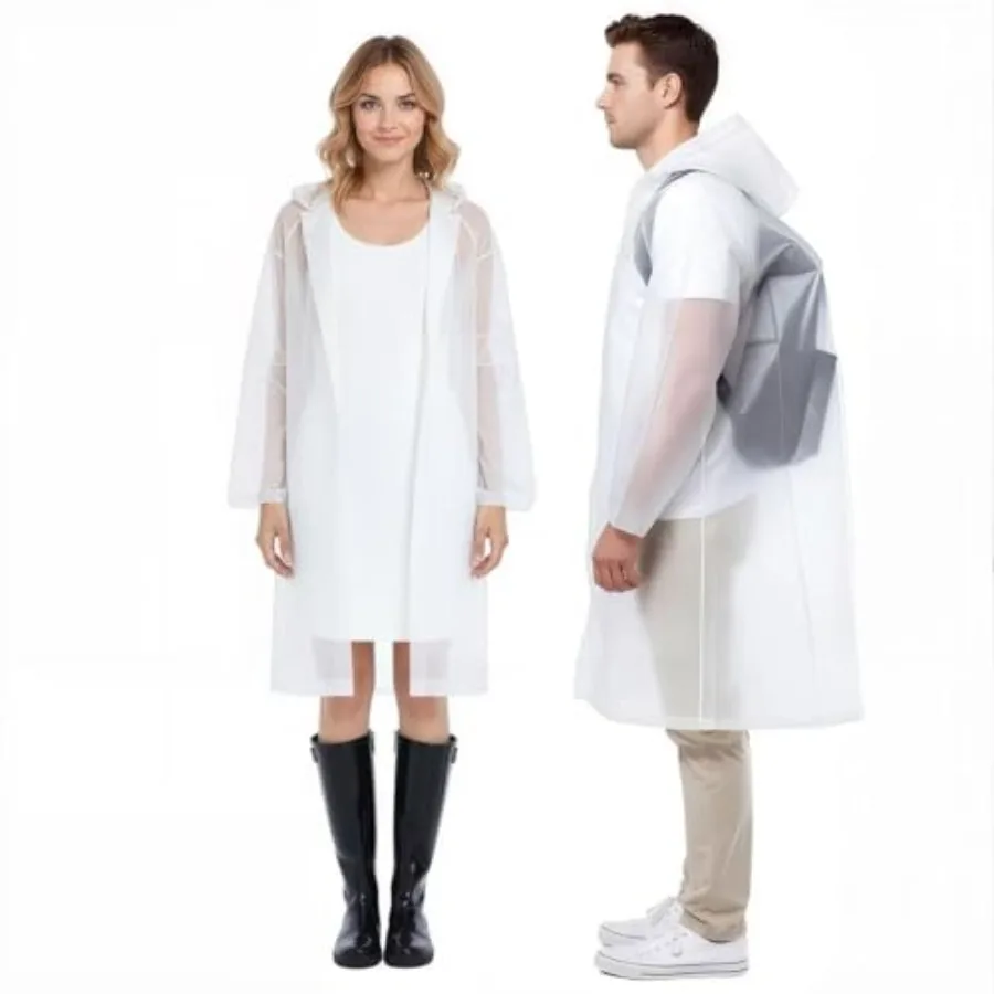 2Pack Rain Ponchos, Waterproof Drawstring Hood for Men and Women
2Pack Rain Ponchos, Waterproof Drawstring Hood for Men and Women
