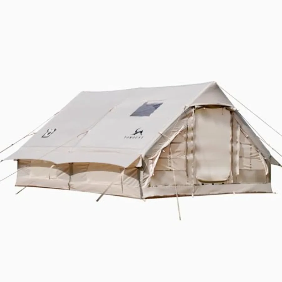 Camping tent for family use, PVC material, gray color, waterproof 4-season inflatable cabin with quick air setup
Camping tent for family use, PVC material, gray color, waterproof 4-season inflatable cabin with quick air setup