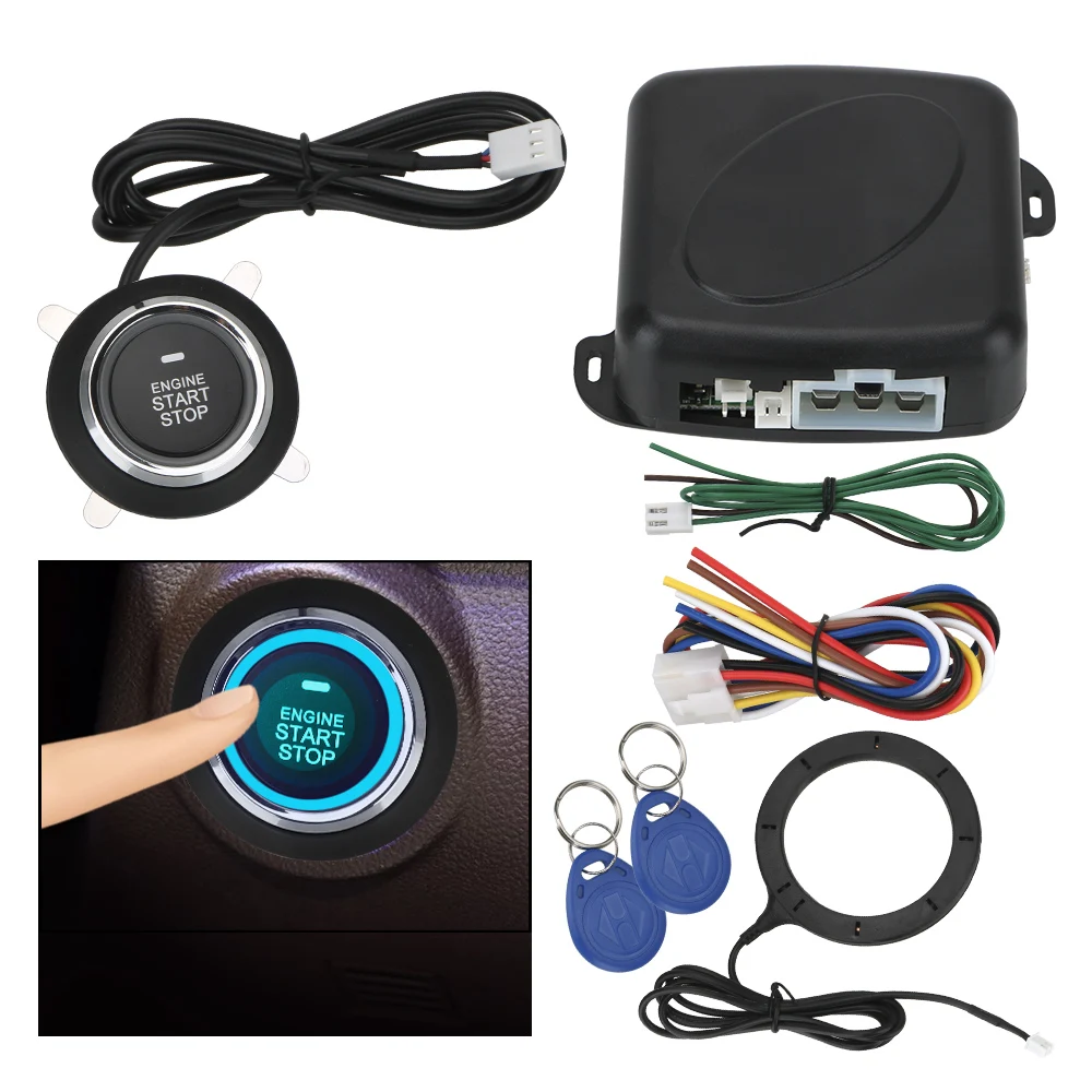 12V Auto Car Alarm One Start Stop Button Engine Push Button RFID Lock Ignition Switch Keyless Entry Starter Antitheft System
12V Auto Car Alarm One Start Stop Button Engine Push Button RFID Lock Ignition Switch Keyless Entry Starter Antitheft System