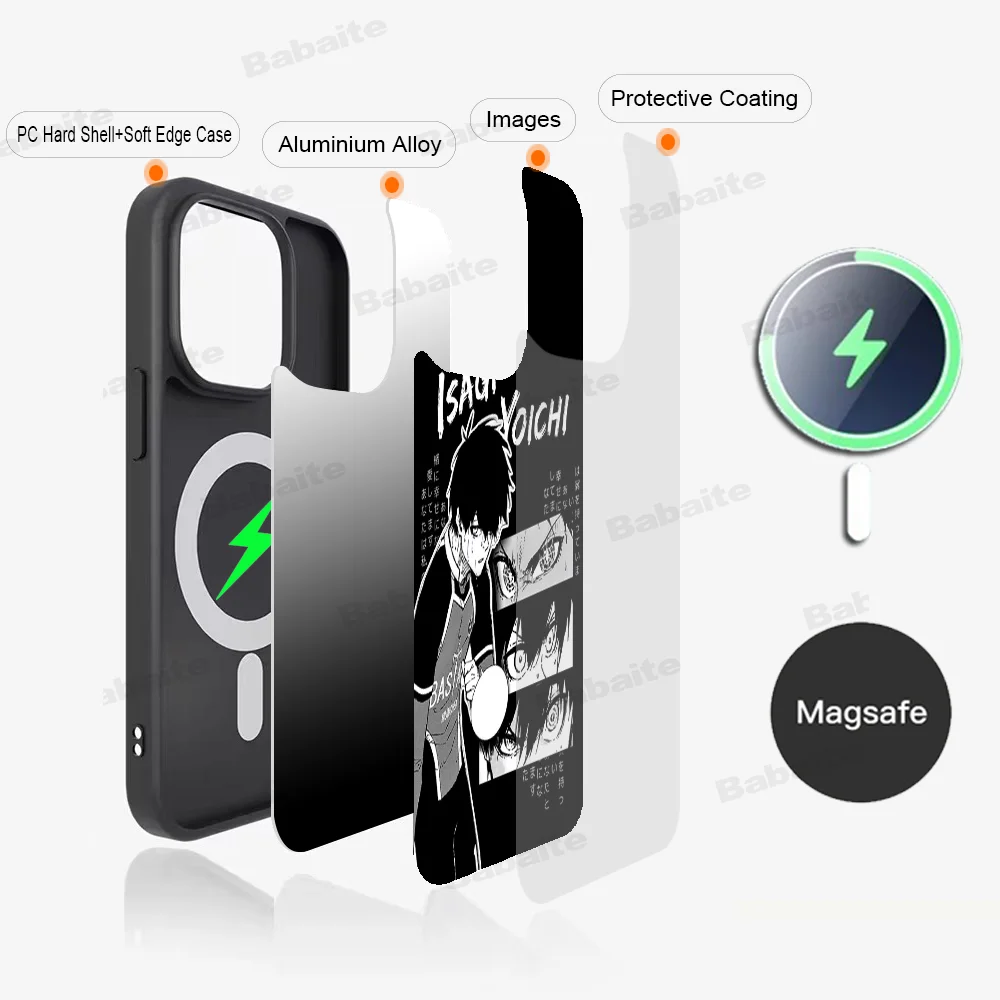 Blue Lock Phone Case Magnetic Case For IPhone 16 14 13 12 11 15 Pro Max Plus For Magsafe Wireless Charge Cover
Blue Lock Phone Case Magnetic Case For IPhone 16 14 13 12 11 15 Pro Max Plus For Magsafe Wireless Charge Cover