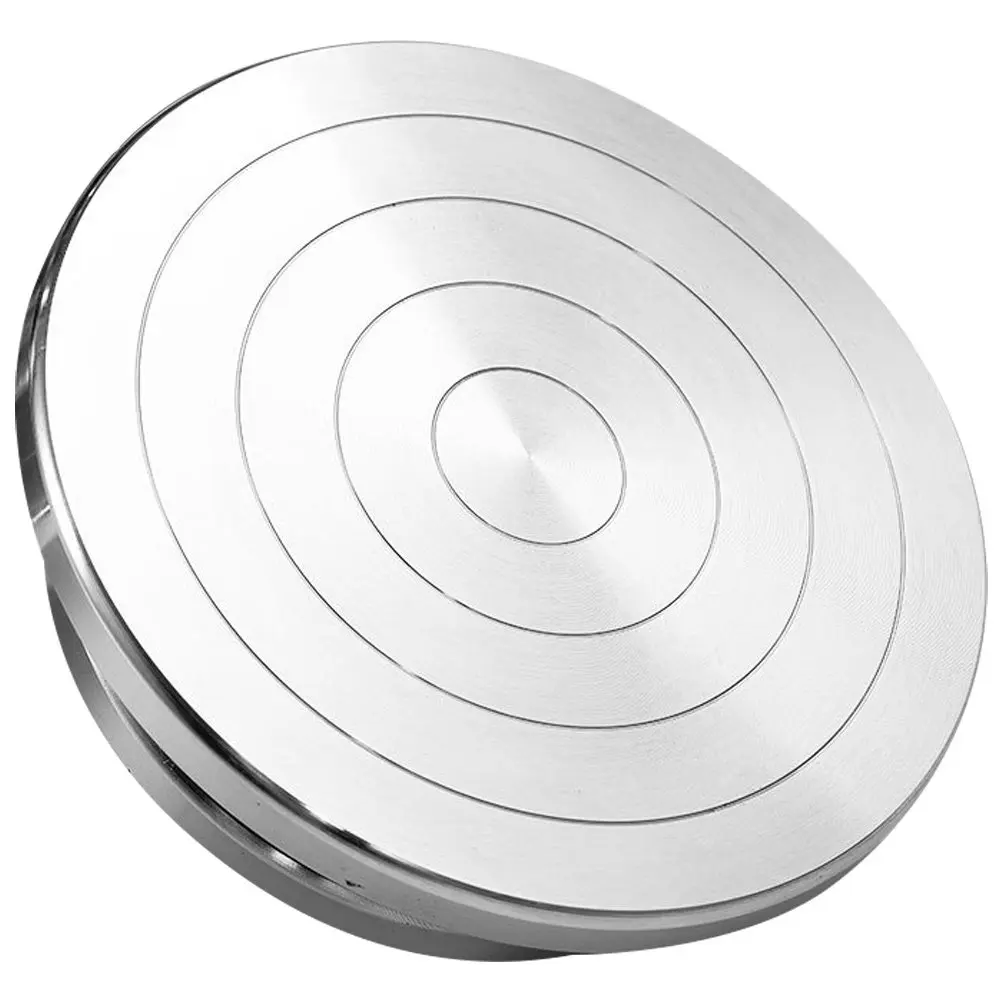Smooth Rotating Clay Turntable Aluminum Alloy 360 Degree Swivel Plate for Pottery Wheel Sculpture Cake Making Supply
Smooth Rotating Clay Turntable Aluminum Alloy 360 Degree Swivel Plate for Pottery Wheel Sculpture Cake Making Supply