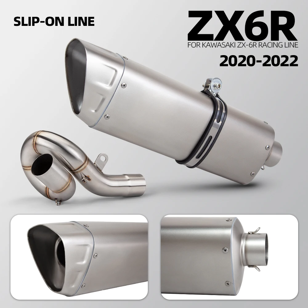 For Kawasaki ZX6R 2009-2020 Slip On Roundabout Middle Link Pipe Motorcycle Exhaust System Connect 51mm Escape Muffler
For Kawasaki ZX6R 2009-2020 Slip On Roundabout Middle Link Pipe Motorcycle Exhaust System Connect 51mm Escape Muffler