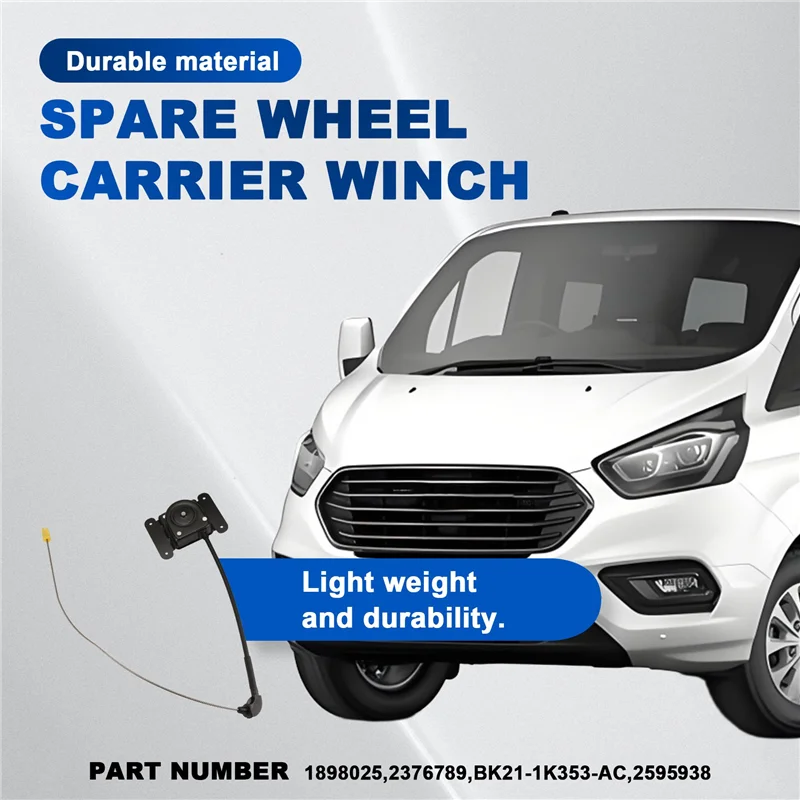 Car Spare Wheel Carrier Winch For Ford Transit Mk8 And Custom 2.2 2.0 Fwd Rwd 12 On Bk21-1K353-Ac, 2595938
Car Spare Wheel Carrier Winch For Ford Transit Mk8 And Custom 2.2 2.0 Fwd Rwd 12 On Bk21-1K353-Ac, 2595938