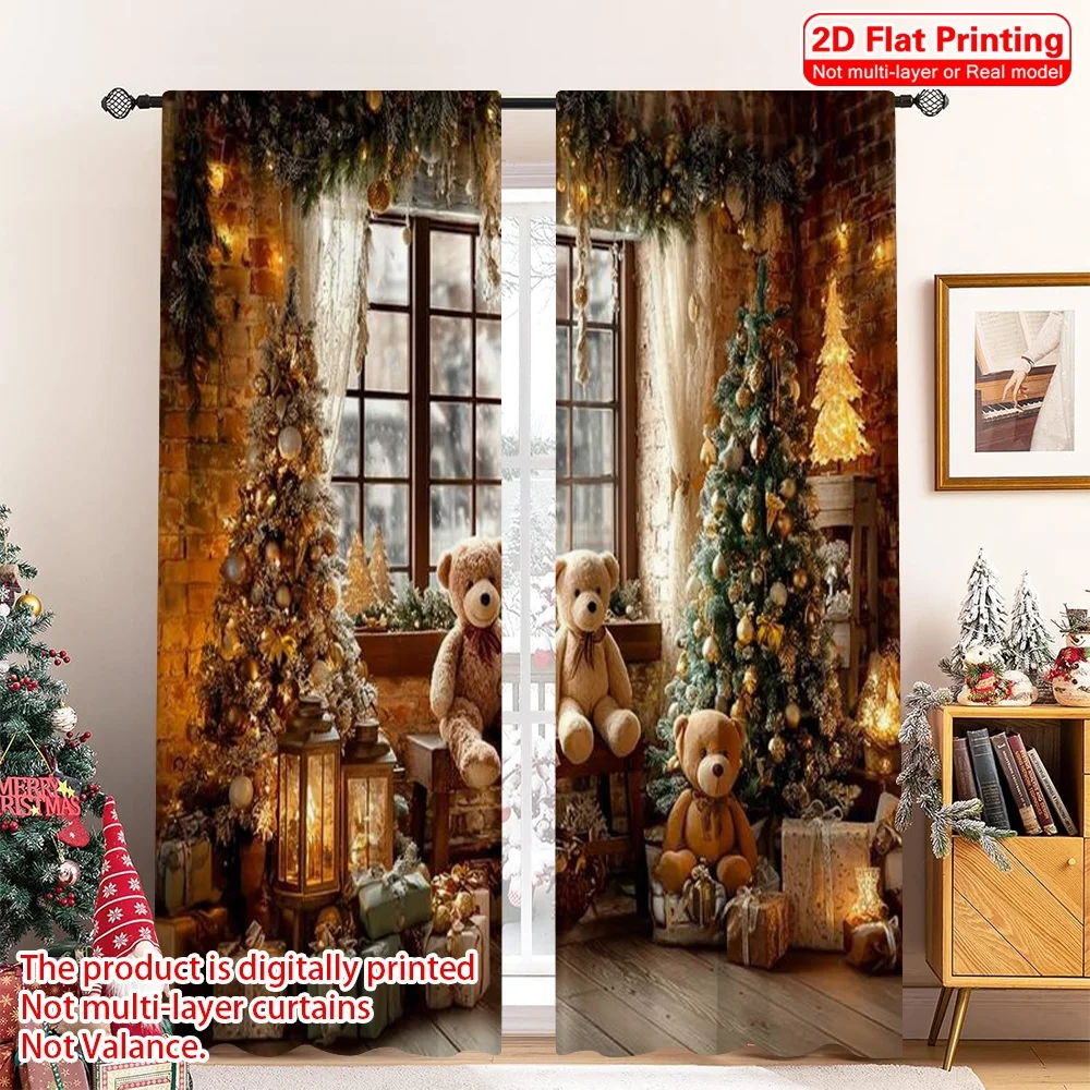 2pcs 2D flat printing Merry Christmas Popular Curtain Christmas Fabric Without Electricity Spring Party & Holiday Decor for
2pcs 2D flat printing Merry Christmas Popular Curtain Christmas Fabric Without Electricity Spring Party & Holiday Decor for