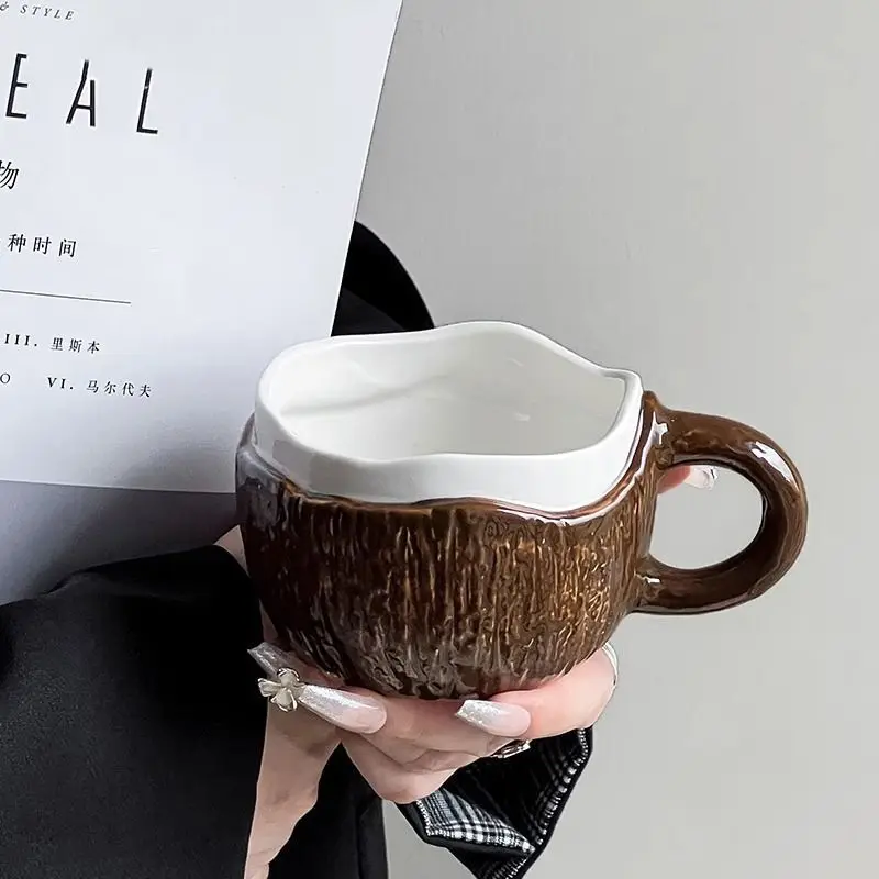 Creative Coconut-Shaped Ceramic Mug, Milk White Coffee Cup for Latte, Minimalist & Unique Home Decor, Aesthetic Breakfast Cup
Creative Coconut-Shaped Ceramic Mug, Milk White Coffee Cup for Latte, Minimalist & Unique Home Decor, Aesthetic Breakfast Cup