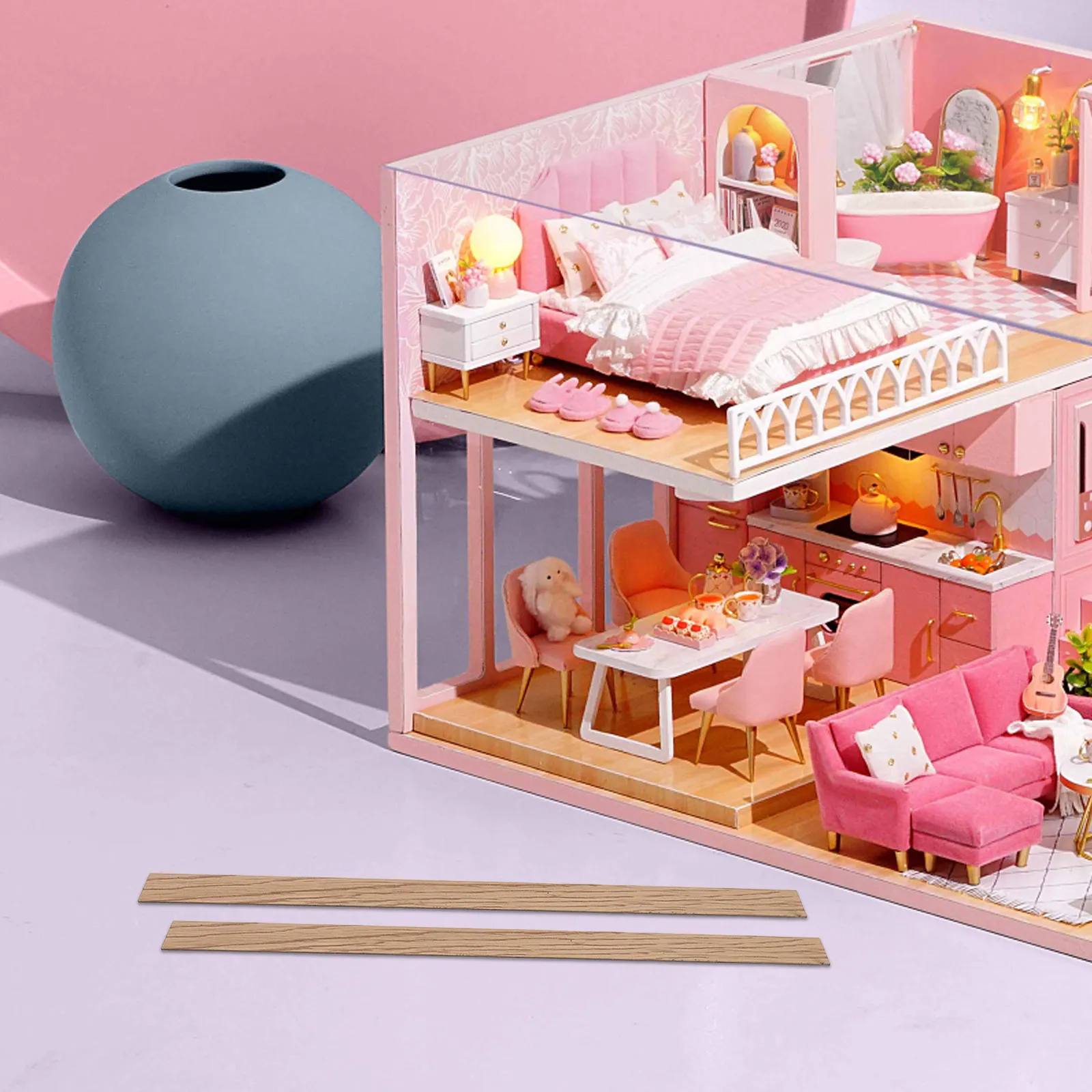 18Pcs Miniature Dollhouse Flooring Self Adhesive Wood Grain Floor Boards Peel Stick for Mini House Accessories DIY Projects
18Pcs Miniature Dollhouse Flooring Self Adhesive Wood Grain Floor Boards Peel Stick for Mini House Accessories DIY Projects