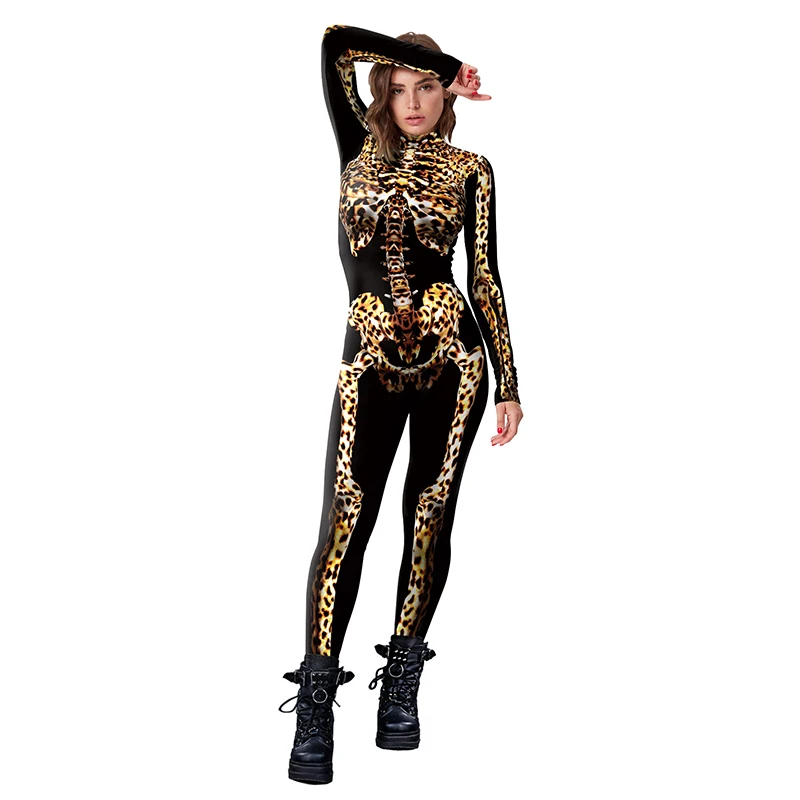 Leopard Pattern Skeleton Cosplay 3D Jumpsuit Women Cosplay Costume Halloween Zenti Party Bodysuit
Leopard Pattern Skeleton Cosplay 3D Jumpsuit Women Cosplay Costume Halloween Zenti Party Bodysuit
