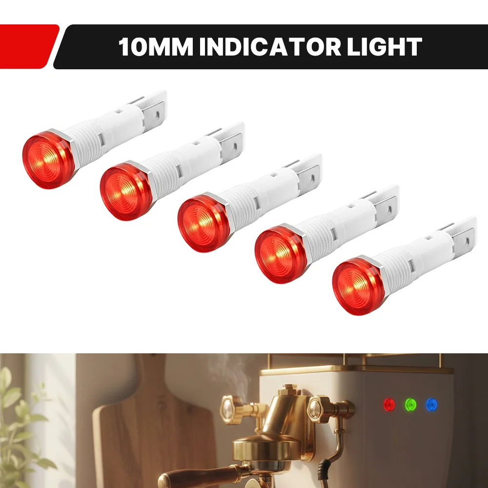 5PCS FILN 10mm LED Indicator Lights Waterproof Marine Boat Signal Lamp 12V 24V 220V Pilot Dash Warning Light for Car Oven 2PIN
5PCS FILN 10mm LED Indicator Lights Waterproof Marine Boat Signal Lamp 12V 24V 220V Pilot Dash Warning Light for Car Oven 2PIN