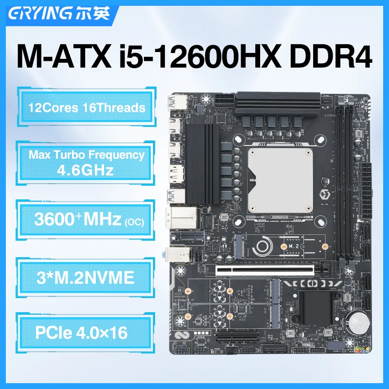 ERYING DIY PC Gamer LGA 1151, материнская плата, комбинированный комплект интерполизатора процессора i5 12600HX Procesador 12C16T DDR4, оперативная память, настольный компьютер placa mae
ERYING DIY PC Gamer LGA 1151, материнская плата, комбинированный комплект интерполизатора процессора i5 12600HX Procesador 12C16T DDR4, оперативная память, настольный компьютер placa mae