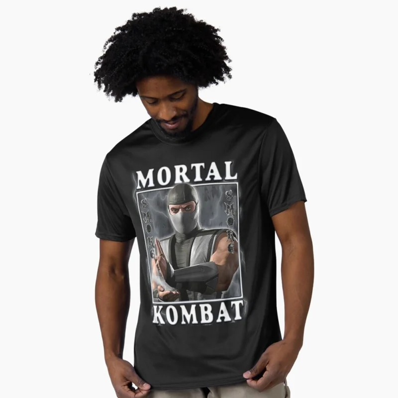 Smoke MK Vintage 90's Mortal Kombat Gift tee for gamer 100% cotton printed Men's Short Sleeve Graphic T-Shirt All size tops
Smoke MK Vintage 90's Mortal Kombat Gift tee for gamer 100% cotton printed Men's Short Sleeve Graphic T-Shirt All size tops