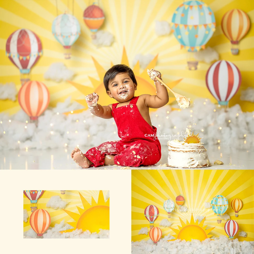 Summer Balloon Ride Backdrops Child Baby Birthday Cake Smash Props Adult Kids Photography Background
Summer Balloon Ride Backdrops Child Baby Birthday Cake Smash Props Adult Kids Photography Background