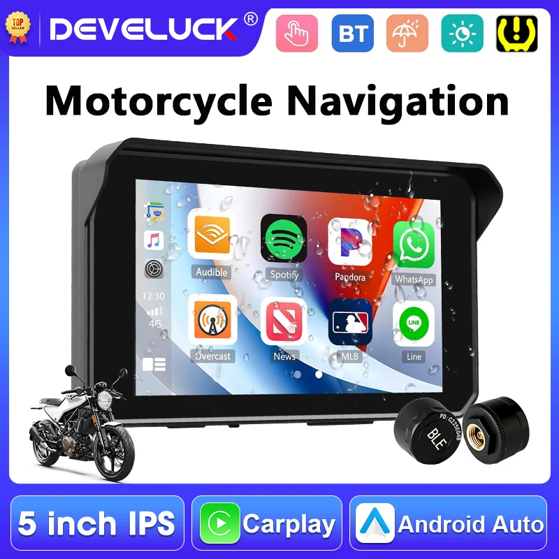 5" Motorcycle Touch Screen GPS Navigation Bluetooth Wireless Carplay Android Auto IPX7 Waterproof Display Moto Dashboard Monitor
5" Motorcycle Touch Screen GPS Navigation Bluetooth Wireless Carplay Android Auto IPX7 Waterproof Display Moto Dashboard Monitor