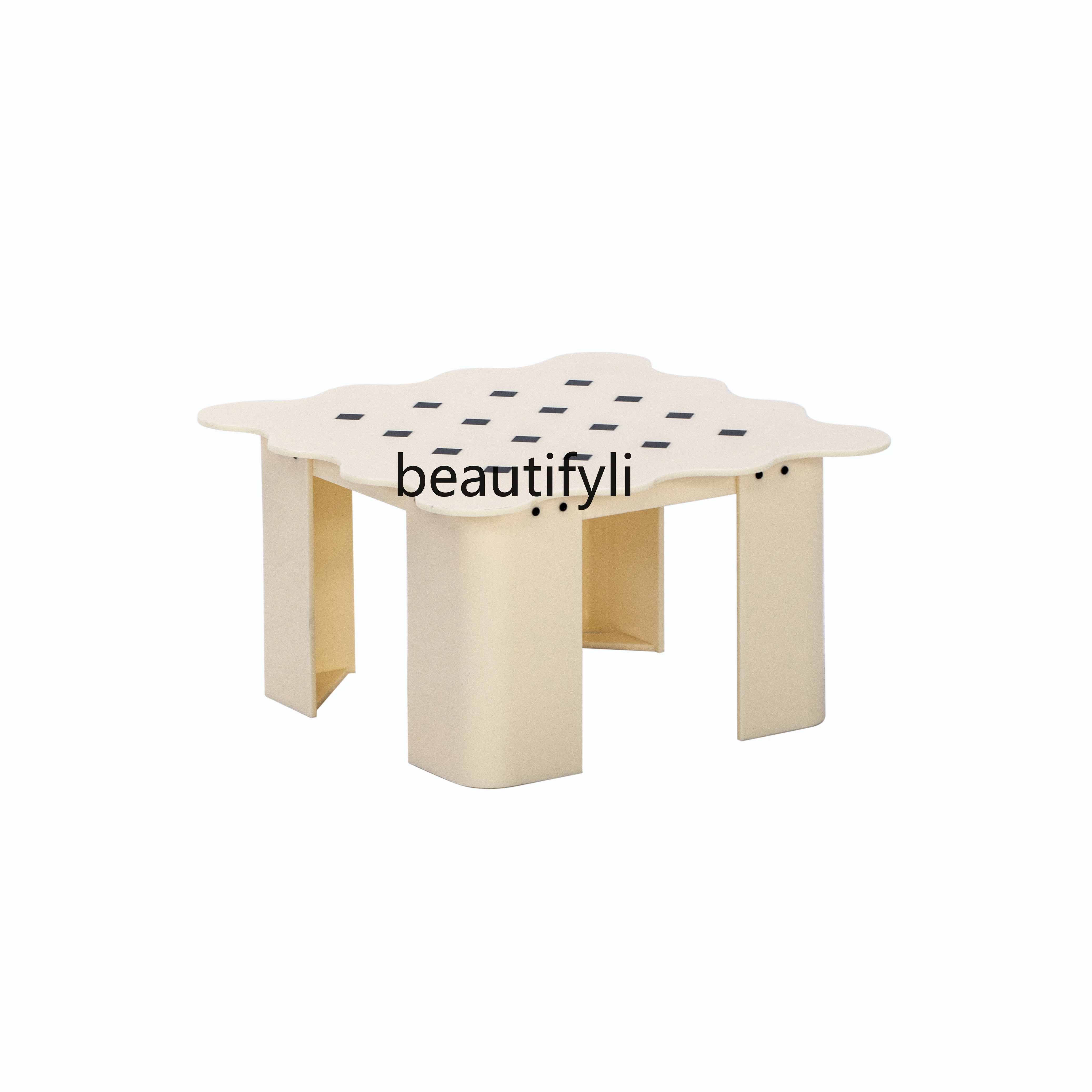 Coffee table living room light luxury mobile square table cream wind sofa small coffee table household
Coffee table living room light luxury mobile square table cream wind sofa small coffee table household