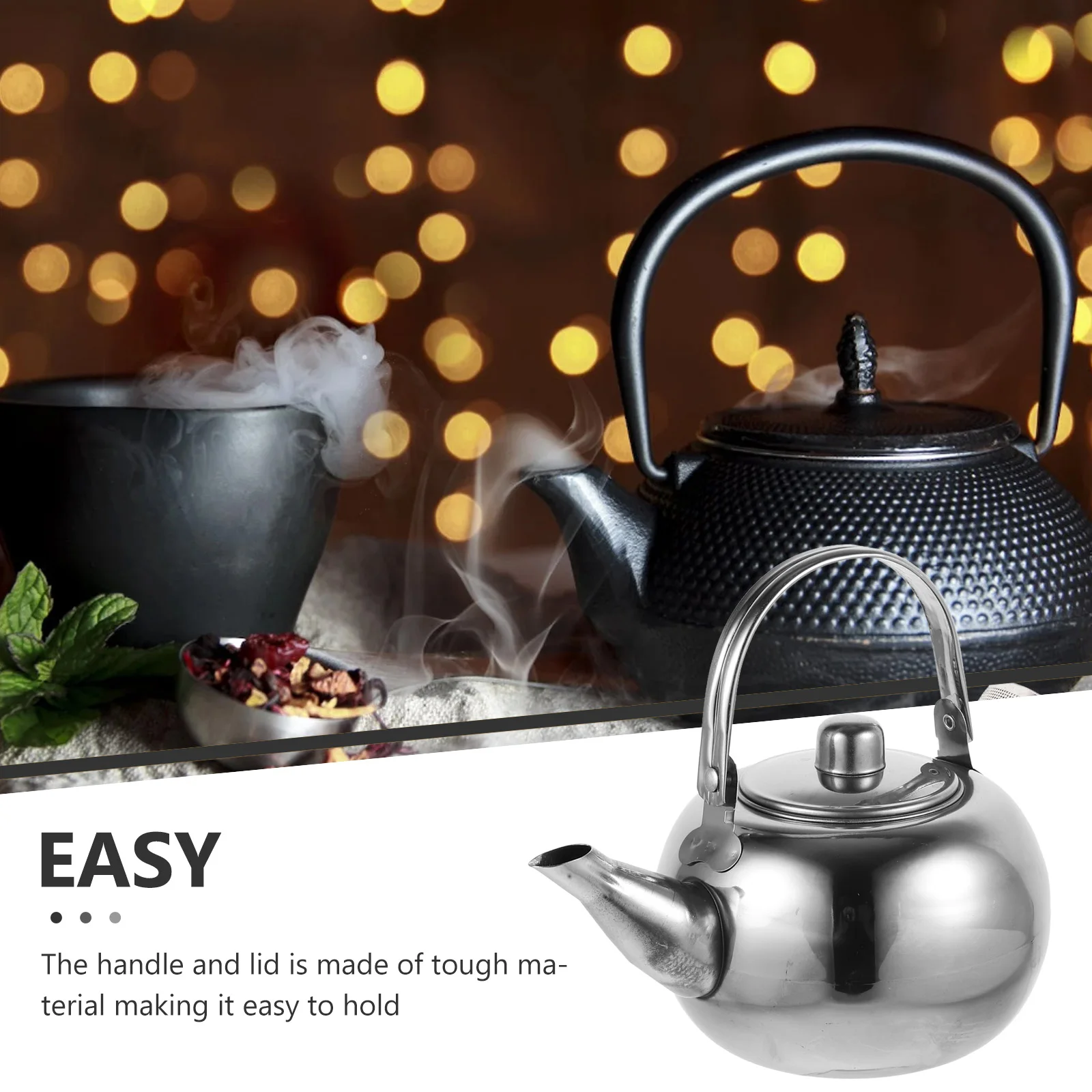 Large Capacity Stainless Steel Thermal Teapot Silver Water Kettle Stovetop Insulated Vacuum Pot with Infuser Thick Wall
Large Capacity Stainless Steel Thermal Teapot Silver Water Kettle Stovetop Insulated Vacuum Pot with Infuser Thick Wall