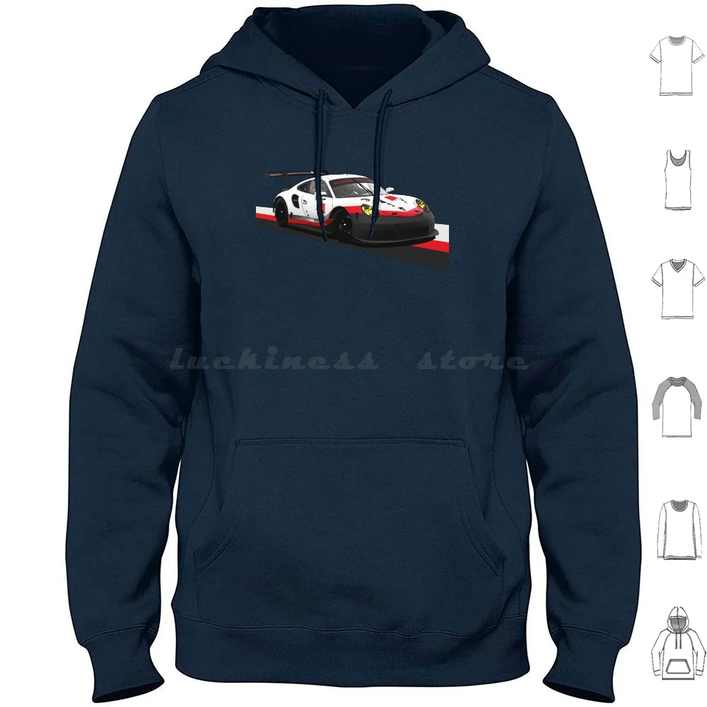 Немецкий гоночный автомобиль с серой и красной полоской Толстовки с длинными рукавами Гоночный автоспорт Задний двигатель Rs GT3 991 Rsr
Немецкий гоночный автомобиль с серой и красной полоской Толстовки с длинными рукавами Гоночный автоспорт Задний двигатель Rs GT3 991 Rsr