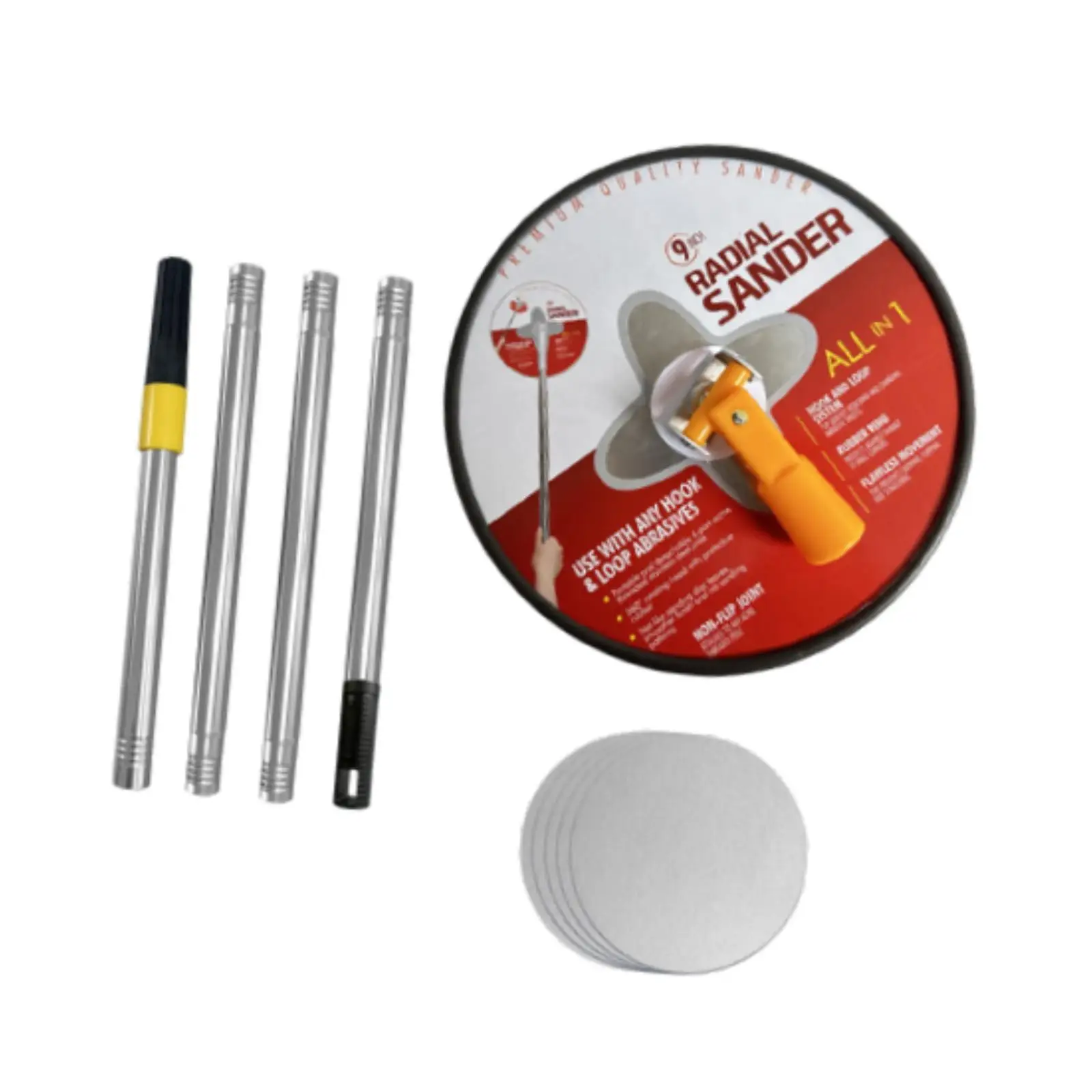 Drywall Pole Sander Round Handheld 9 inch Radial Wall Sander 360 Degree Rotary for Walls and Ceilings Painting Projects Dry Wall
Drywall Pole Sander Round Handheld 9 inch Radial Wall Sander 360 Degree Rotary for Walls and Ceilings Painting Projects Dry Wall