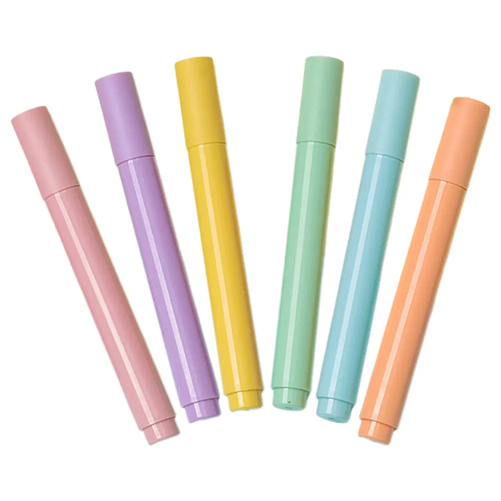 6 Pcs Milk Tea Highlighter Pens Soft Colors Large Capacity Water Based Study Marker Note Pens DIY Scrapbook Bookmarks
6 Pcs Milk Tea Highlighter Pens Soft Colors Large Capacity Water Based Study Marker Note Pens DIY Scrapbook Bookmarks