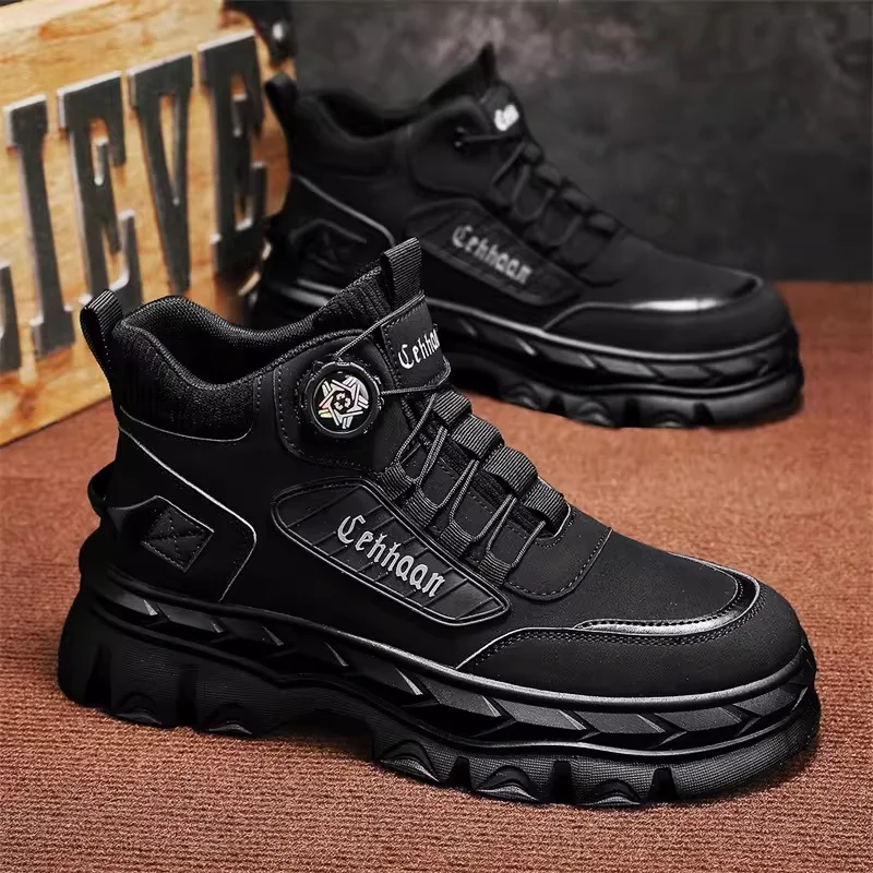 Men's Work Boots Spring Outdoor Climbing Sports Shoes Anti-slip Wear-resistant Black Boots for Office And Leisure
Men's Work Boots Spring Outdoor Climbing Sports Shoes Anti-slip Wear-resistant Black Boots for Office And Leisure