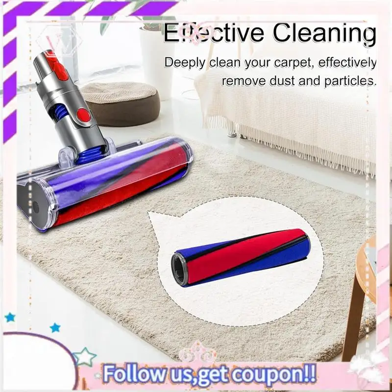 Запасные части, мягкая роликовая щетка для беспроводных пылесосов Dyson V6 V7 V8 V10 V11-A
Запасные части, мягкая роликовая щетка для беспроводных пылесосов Dyson V6 V7 V8 V10 V11-A