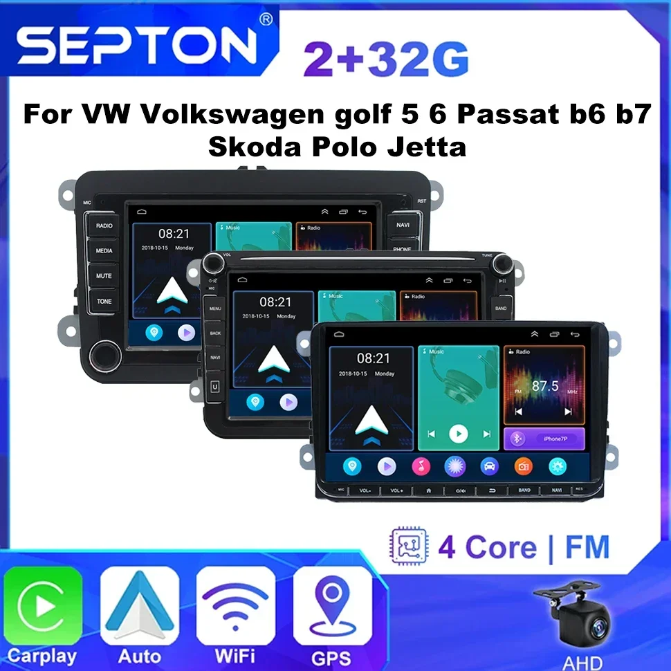SEPTON 7 "/8"/9" Универсальный автомобильный радиоприемник на базе Android для VW Volkswagen Golf 5 6 Passat B6 B7 Skoda Polo Jetta Carplay Navi GPS Мультимедиа
SEPTON 7 "/8"/9" Универсальный автомобильный радиоприемник на базе Android для VW Volkswagen Golf 5 6 Passat B6 B7 Skoda Polo Jetta Carplay Navi GPS Мультимедиа