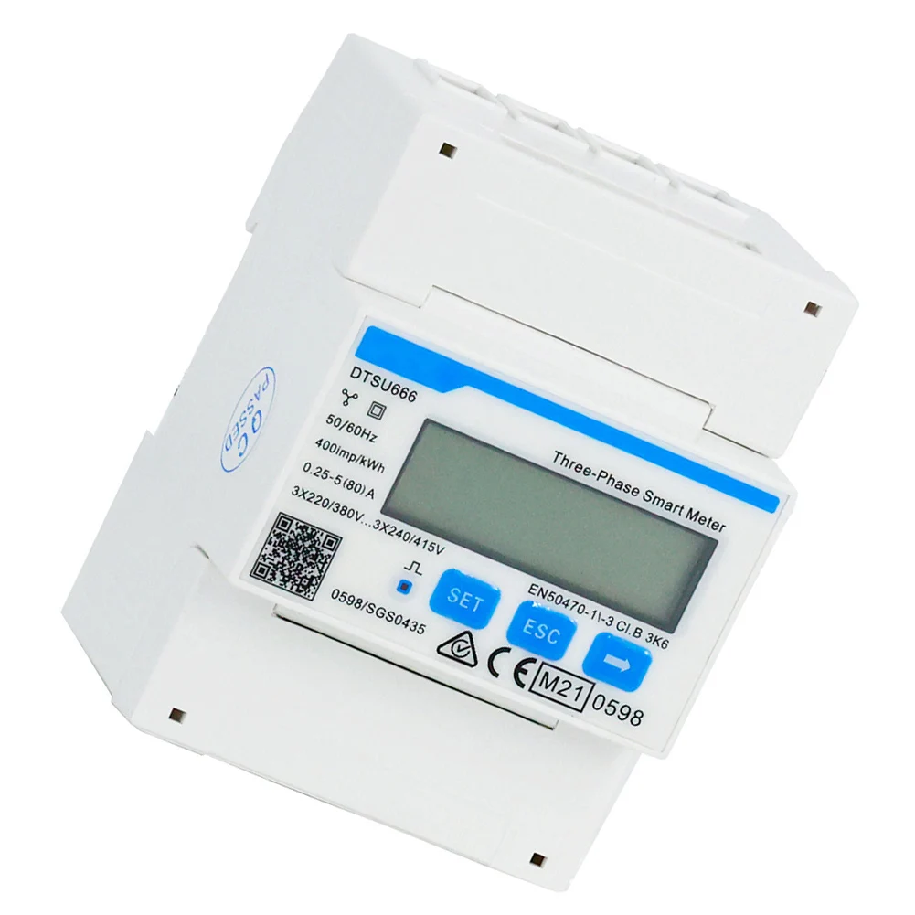 Three-phase Four-wire Guide Rail Type DTSU666 Electricity Energy Meter Solar Power Supplies Home Improvement 3 × 220/380V
Three-phase Four-wire Guide Rail Type DTSU666 Electricity Energy Meter Solar Power Supplies Home Improvement 3 × 220/380V