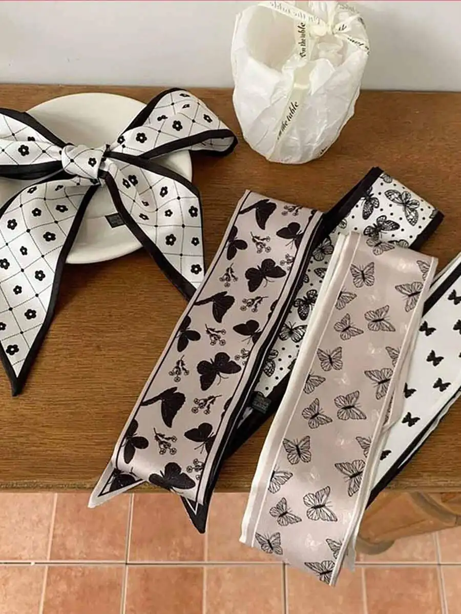 4pcs Elegant Silk Hair Accessories Set: Butterfly & Floral Scarf, Headband, Scrunchie—Soft, Multi-Use For Daily, Travel, School
4pcs Elegant Silk Hair Accessories Set: Butterfly & Floral Scarf, Headband, Scrunchie—Soft, Multi-Use For Daily, Travel, School