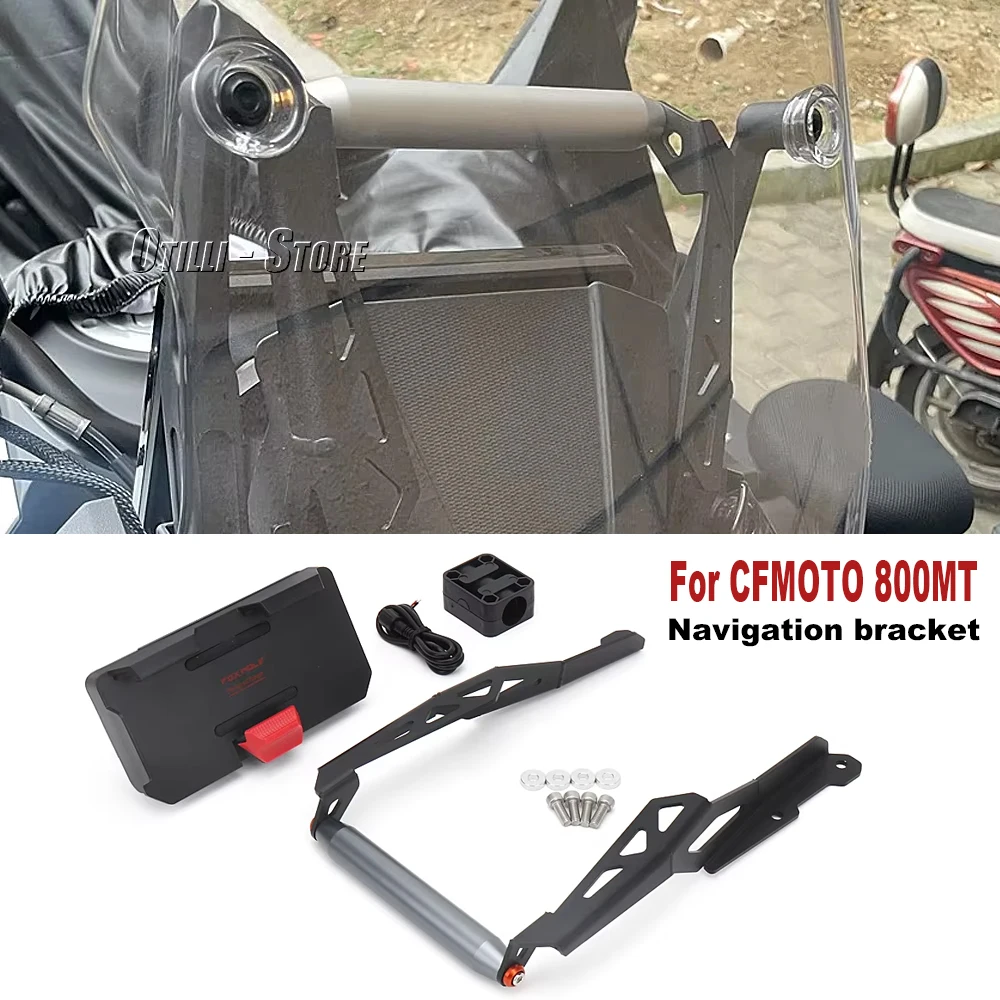 New 12mm/22mm Motorcycle Front Wireless charging Mobile Phone Navigation Bracket GPS Mount For CFMOTO 800MT 800mt 800 MT 2023
New 12mm/22mm Motorcycle Front Wireless charging Mobile Phone Navigation Bracket GPS Mount For CFMOTO 800MT 800mt 800 MT 2023