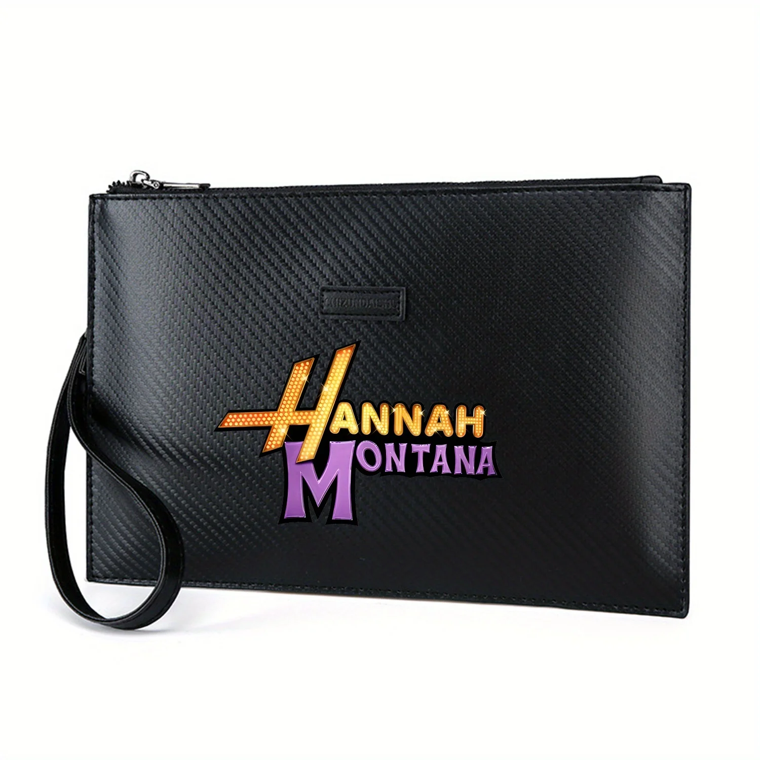 Hannah Montana logo,lights,golden letters,purple. Elegant Printed PU Men's Handbag Fashionable and Practical for Everyday Carry
Hannah Montana logo,lights,golden letters,purple. Elegant Printed PU Men's Handbag Fashionable and Practical for Everyday Carry