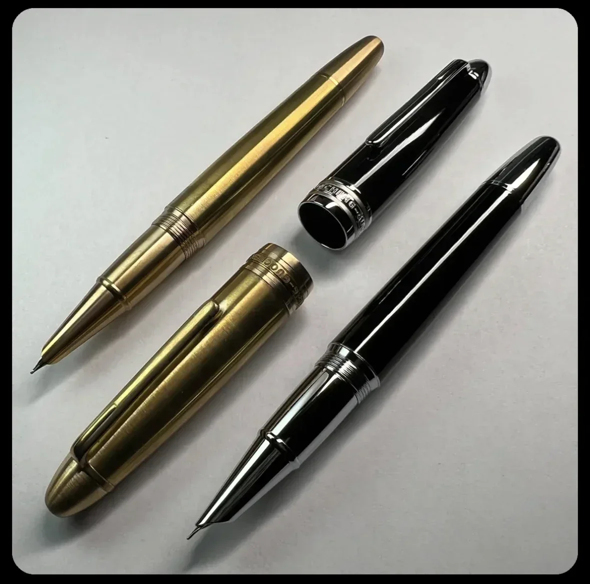 GuoCheng 146 Full Copper Tire Piano Paint Electroplating Fountain Pen Hooded Nib 0.5MM Signature Writing Gift Smooth Pen 62G
GuoCheng 146 Full Copper Tire Piano Paint Electroplating Fountain Pen Hooded Nib 0.5MM Signature Writing Gift Smooth Pen 62G