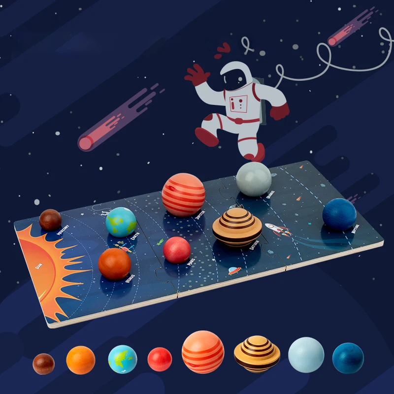 Solar System Space Adventure Puzzle Interactive Educational Toy with Colorful Planet Models Space Shuttle and Starry Background
Solar System Space Adventure Puzzle Interactive Educational Toy with Colorful Planet Models Space Shuttle and Starry Background