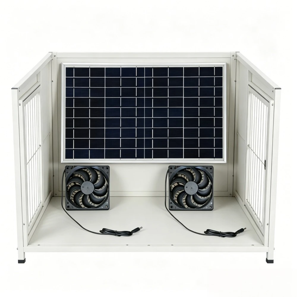 10W 15W Solar Powered Cooling Exhaust Fan Weather Resistant Ventilation Fan for Chicken Coop Pet House Dog Kennel Greenhouse
10W 15W Solar Powered Cooling Exhaust Fan Weather Resistant Ventilation Fan for Chicken Coop Pet House Dog Kennel Greenhouse