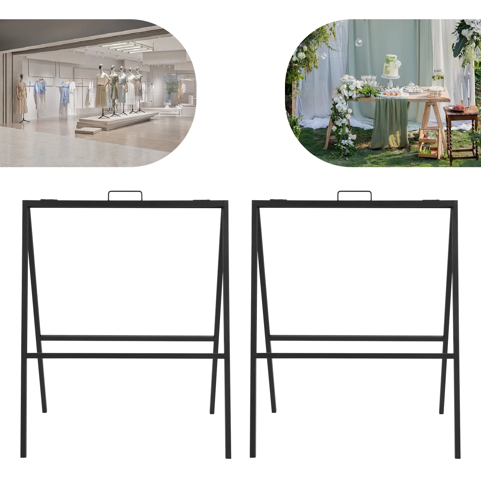 2 шт. 18x24 дюйма стальные подставки для вывесок, черный прямоугольный складной тротуарный держатель для вывесок напольный для уличных ресторанов
2 шт. 18x24 дюйма стальные подставки для вывесок, черный прямоугольный складной тротуарный держатель для вывесок напольный для уличных ресторанов