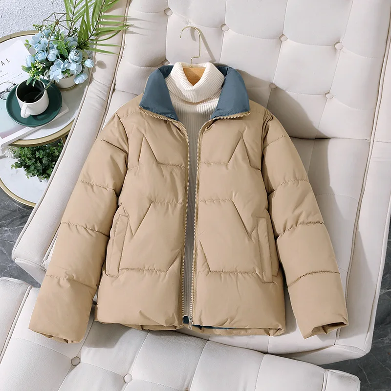 Cotton Padded Women's 2024 Women's Warm Winter Stand Collar Casual Thick Cotton Jacket Jacket
Cotton Padded Women's 2024 Women's Warm Winter Stand Collar Casual Thick Cotton Jacket Jacket