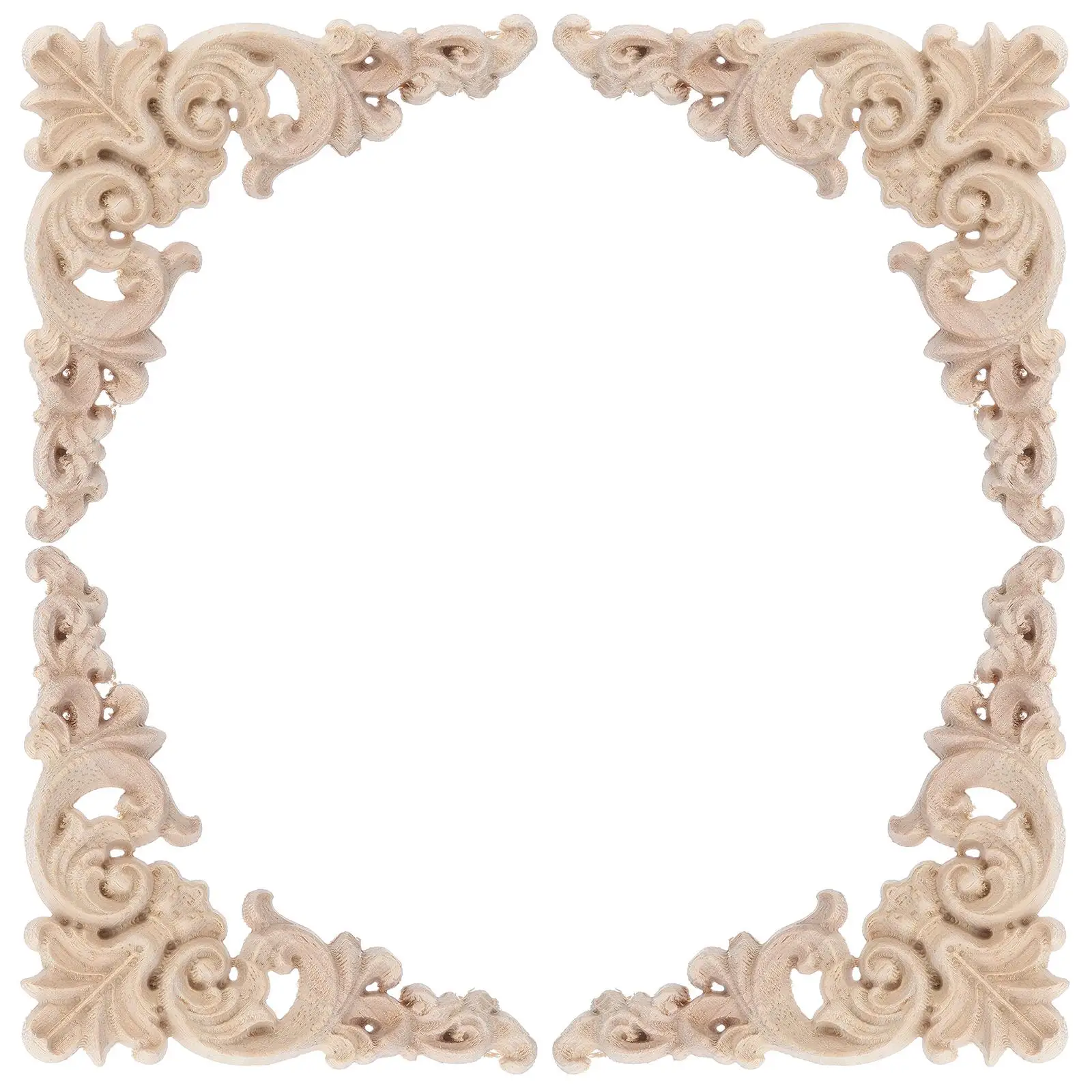 4 Pcs Wood Corner Flower Appliques for Door Cabinet Wood Appliques For Furniture Bed Furniture Decor Vintage Rose Home Wooden
4 Pcs Wood Corner Flower Appliques for Door Cabinet Wood Appliques For Furniture Bed Furniture Decor Vintage Rose Home Wooden