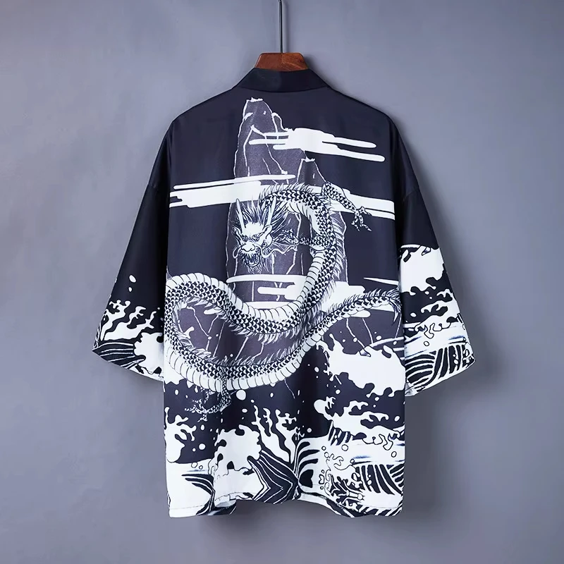 Kimono Cardigan Mandarin Robe Men Unisex Japanese Trend Kimonos Summer Loose casual traditional Samurai Kimono Streetwear
Kimono Cardigan Mandarin Robe Men Unisex Japanese Trend Kimonos Summer Loose casual traditional Samurai Kimono Streetwear